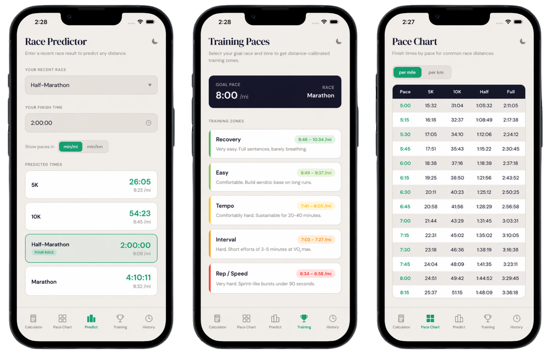 Run Your Stride app screens
